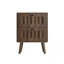 Table de chevet en bois avec 2 tiroirs (ensemble de 2)