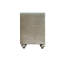 Table de chevet beige en velours