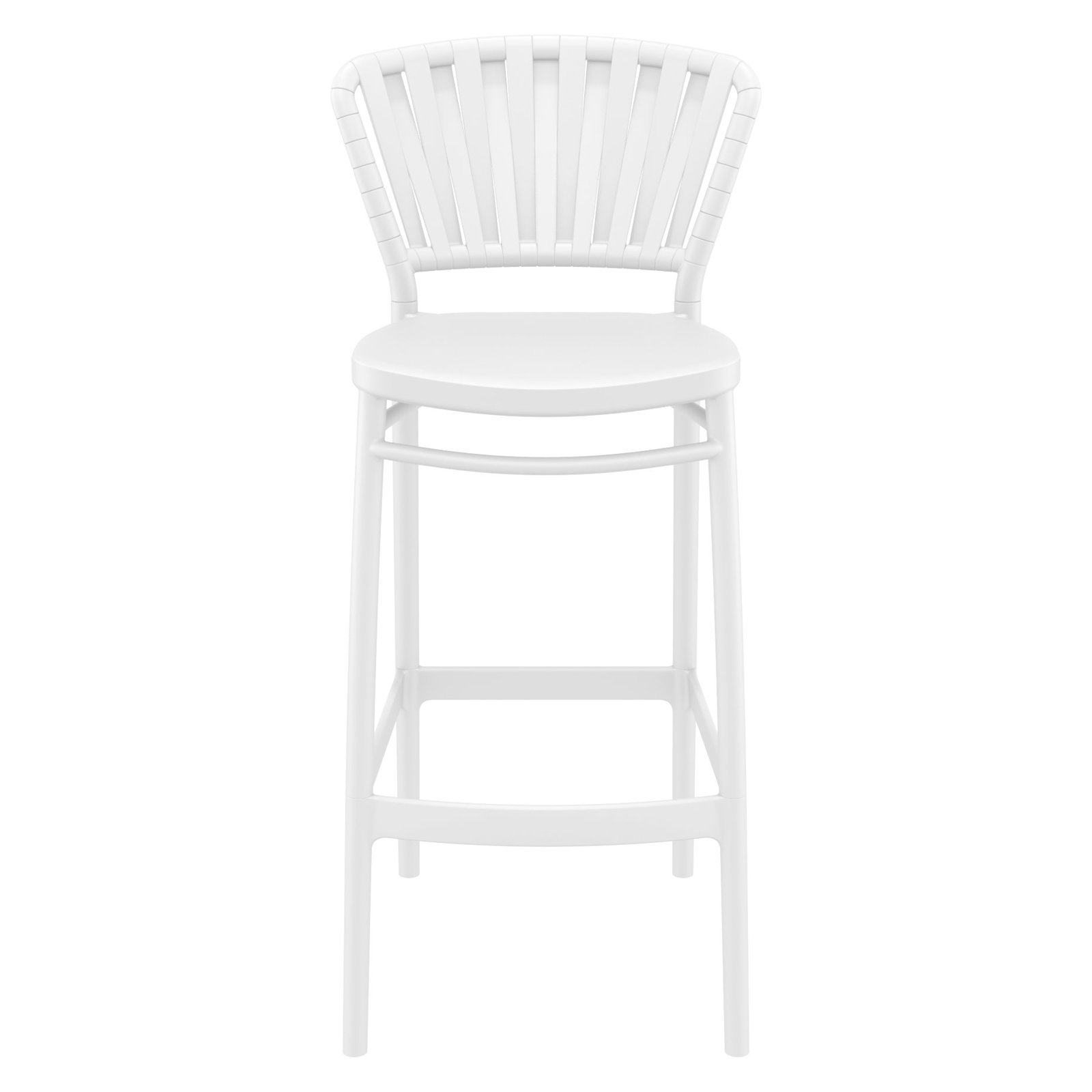 Newport Outdoor Barstool, 29.5", White