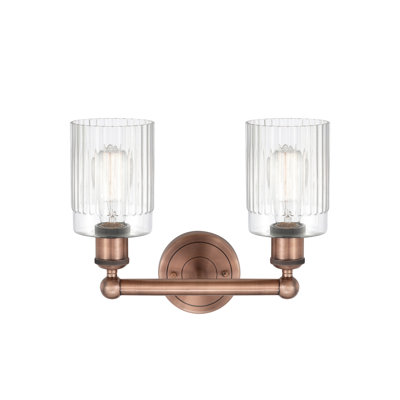 Éclairage pour salle de bain à intensité variable 2 lumières Elloise l 13,5 po