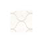 Polished Lantern 2" x 2" Marble Mosaic Tile in First Snow Elegance