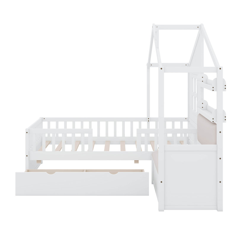 Lits simples avec tablettes Karlovy par Harper Orchard, Blanc