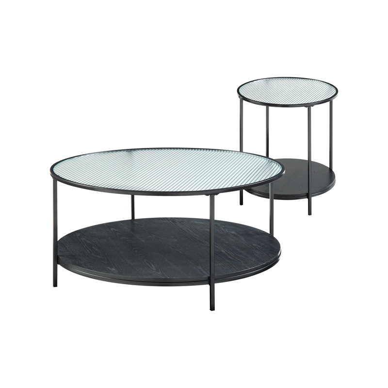 Ensemble de 2 tables d'appoint modernes 2 pièces