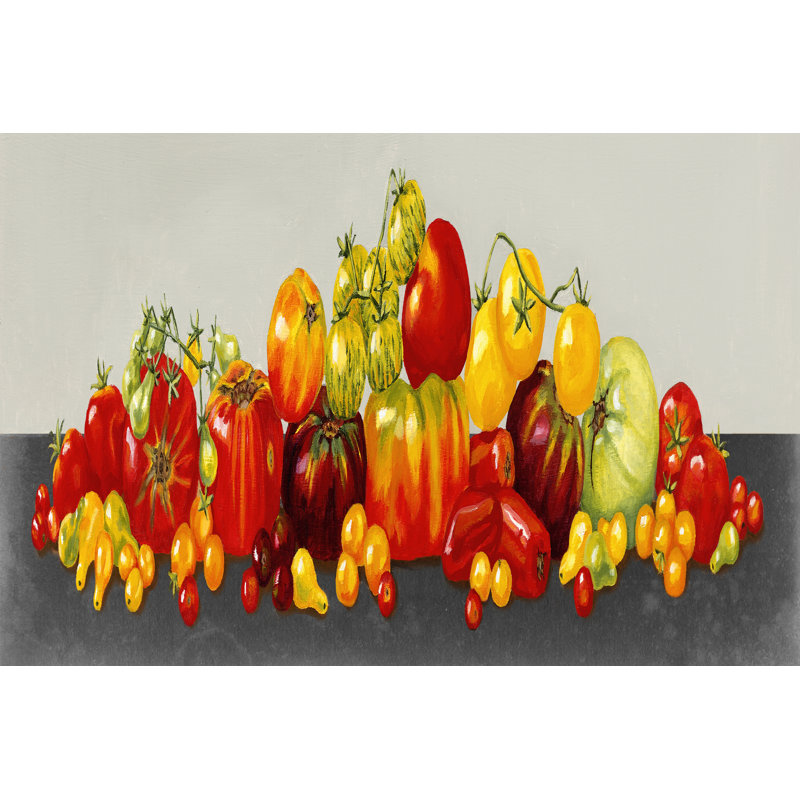 Tomato Display - Wrapped Canvas Painting, 30cm H x 46cm W