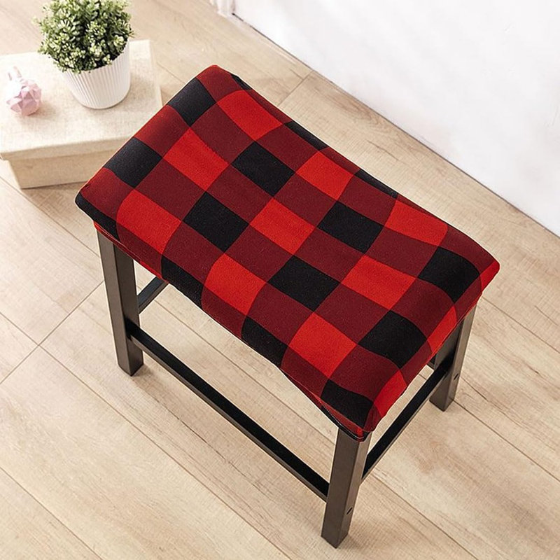 Bar Stool Cover Rectangle Set Of 4 Printed Stretch Counter Height Bar Stools Slipcovers Saddle Stool Slipcover Bench Seat Protector Backless Bar Stools Covers For Kitchen Counter