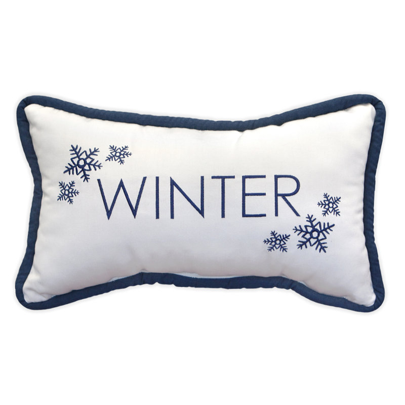 Embroidered Sunbrella® Outdoor Reversible Throw Pillow
