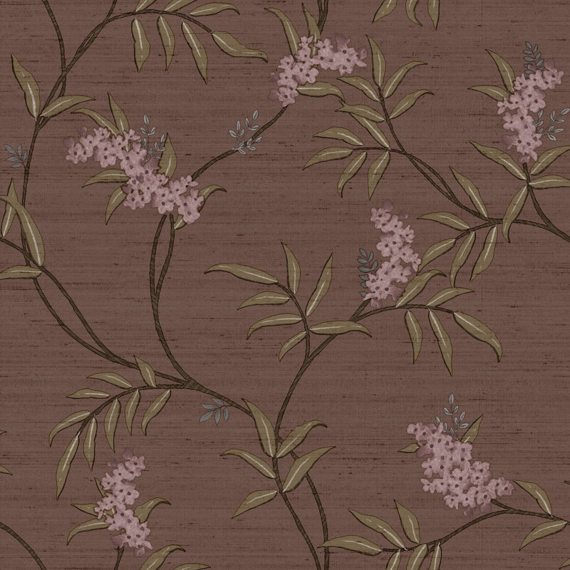 Italian Silks and Damasks 10.05m x 53cm Textured Satin Wallpaper Roll, Red