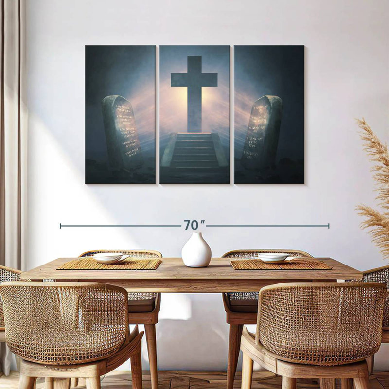 Adella Divine Cross, 36" H x 57" W