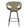 Curva 25" Fixed-Height Counter Stool With Tapered Metal Legs And Round Footrest - Set Of 2