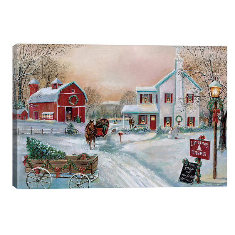 Christmas Tree Farm by Ruane Manning - Wrapped Canvas Print, 152.5 cm H x 101.5 cm W