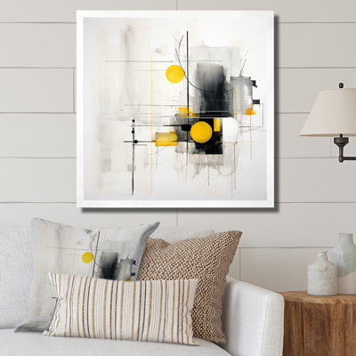 " Gray Yellow Minimalism Purity Of Form IV "