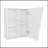 FM FURNITURE Pinedale Medicine Cabinet With Mirrored Door And Open Storage, White