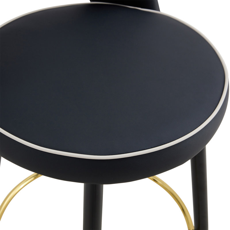 Balen Swivel Bar Stools Set of 2, Black
