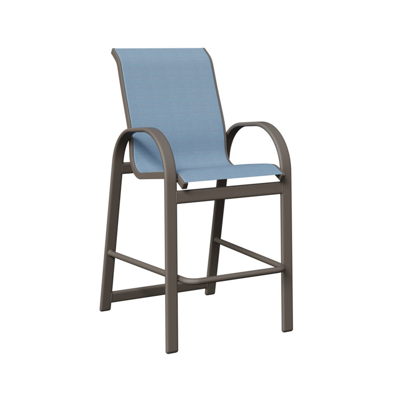 Chaise de bar berlinoise Berlin Gardens, Dupione près de la piscine, Graphite