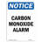 Panneau d’alarme de monoxyde de carbone