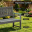 Banc de jardin pour 2 personnes, banc de patio en bois d'œuvre pour porche, parc, jardin-1496990829