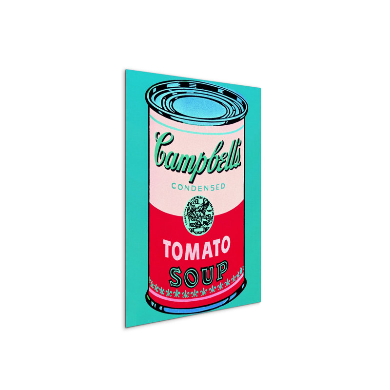 Campbell Soup Can 77.5cm H x 58cm W MetalArt Materic Aluminum Satin Effect, Frameless Panel, Lightweight Ready to Hang