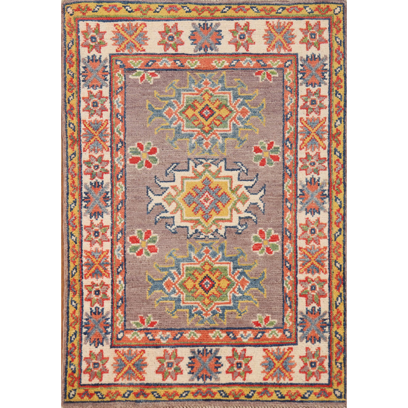 Tapis décoratif géométrique Kazak