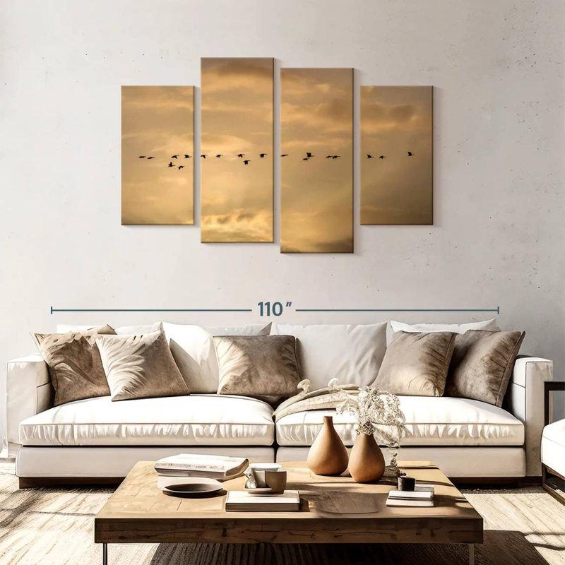 Alvord Flock Flying High, 48" H x 75" W