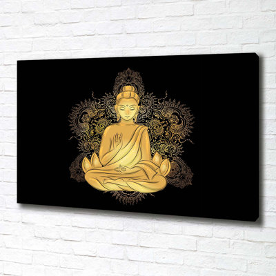 Sitting Buddha - No Frame Print on Canvas
