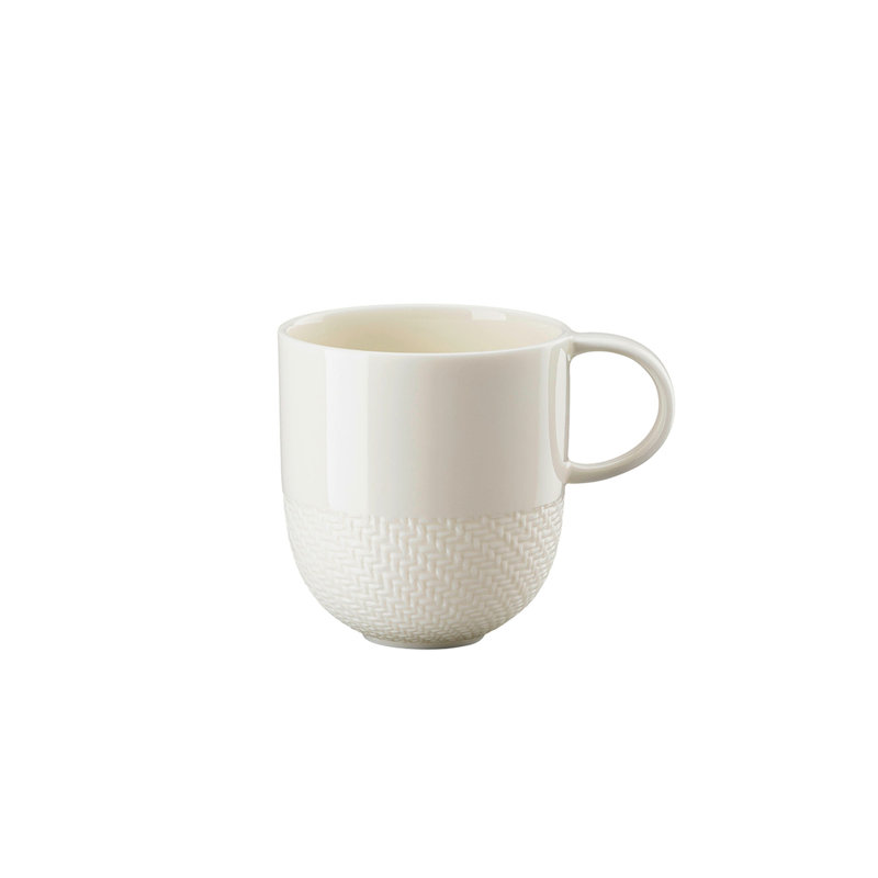 Kumi Handmade Silicate Porcelain Coffee Mug, White