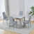 Grey Line Leather Chairs#4