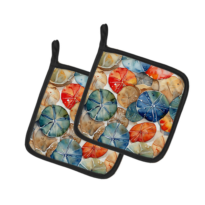 Caroline's Treasures Nautical Collection Polyester Potholder Set