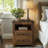 🎉2-Drawer Nightstand With Built-In 2 AC Outlets & 2 USB Ports-1210134942-1210134940
