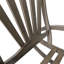 Chaise berçante grise en bois avec repose-pieds-138915523