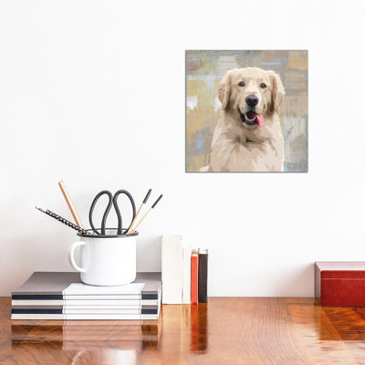 Golden Retriever by Keri Rodgers - Wrapped Canvas Painting