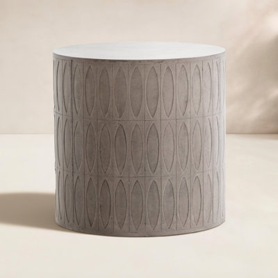 20'' Stone Outdoor Side Table