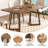 Modern Dining Table For 6 People, Large Rectangular Solid Wood Kitchen Table, Farmhouse Kitchen Tables With V-shaped Wooden Legs, Long Dining Room Tables For Living Room, Home Furniture, Walnut