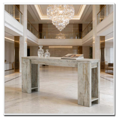 Table d'entrée en bois, console