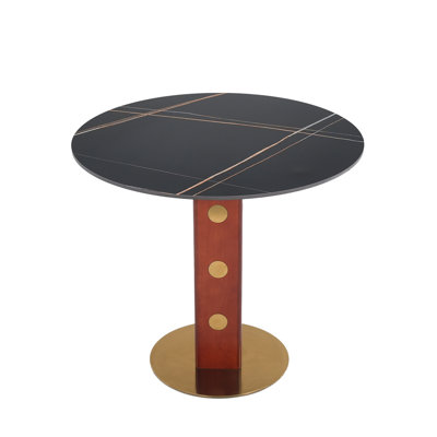33.5" Round Pedestal Dining Table