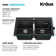KRAUS 33 inch L Dual Mount 50/50 Double Bowl Granite Kitchen Sink w/ Top Mount and Undermount Installation in Black Onyx