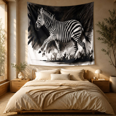 Wildlife Plains Zebra Wall Tapestry