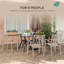Table d'extérieur Radine L 59,1 po x l 37,8 po