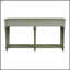 Table d'entrée vintage avec 4 tiroirs et tablette ouverte, fabrication en bois aggloméré durable et en bois de pin pour une élégance et un rangement classiques