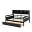 Daybed, Wood Slat Support, With Bedside Shelf And Two Drawers-57043836-57043810