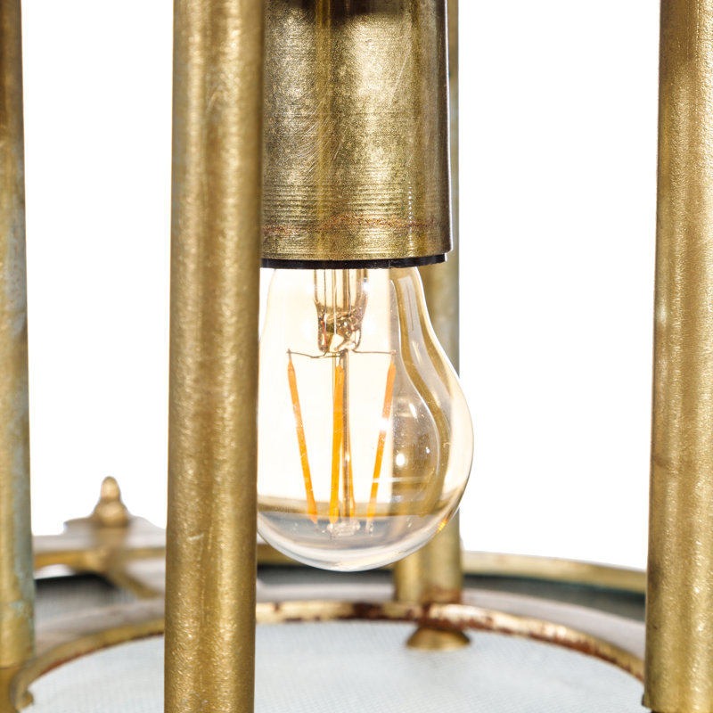 Cloutier 1 - Light Bronze Lantern Pendant, 35cm H x 67cm W x 67cm D