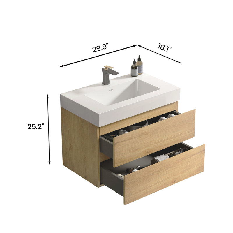 Base de meuble-lavabo Modern, Blanc