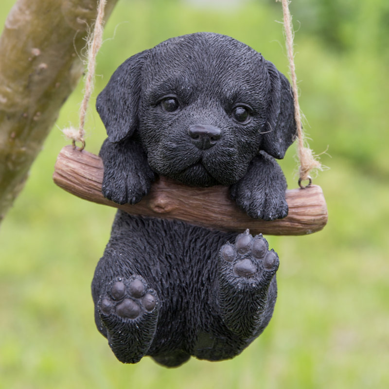 Hanging Lab Puppy Statue