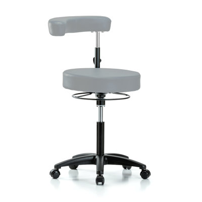PERCH Height Adjustable Dental Stool with Procedure Arm | Medium Bench Height 22.5-28"