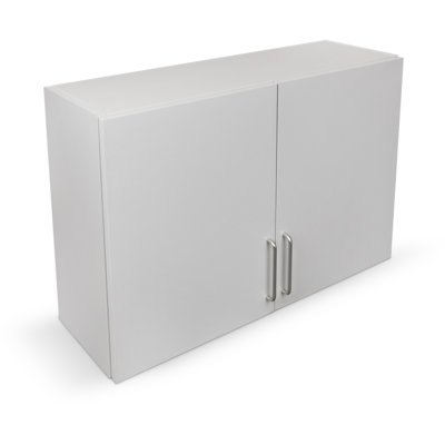 Wood 2-Shelf Storage Wall Mounted Medical Cabinet with 2-Doors