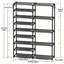 Tall Garage Shoe Rack Large Capacity,two Rows Versatile Hooks Storage Boot Shelf Black 24-35 Pairs