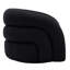 Fauteuil demi-tonneau pivotant rembourré Aunna-249351914
