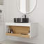 Ensemble de meuble-lavabo flottant 30 po - Design mural peu encombrant avec vasque-1323947160