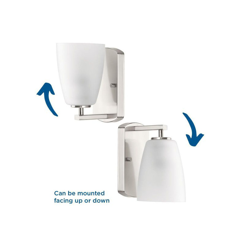 Devi Dimmable Vanity Light, Brushed Nickel