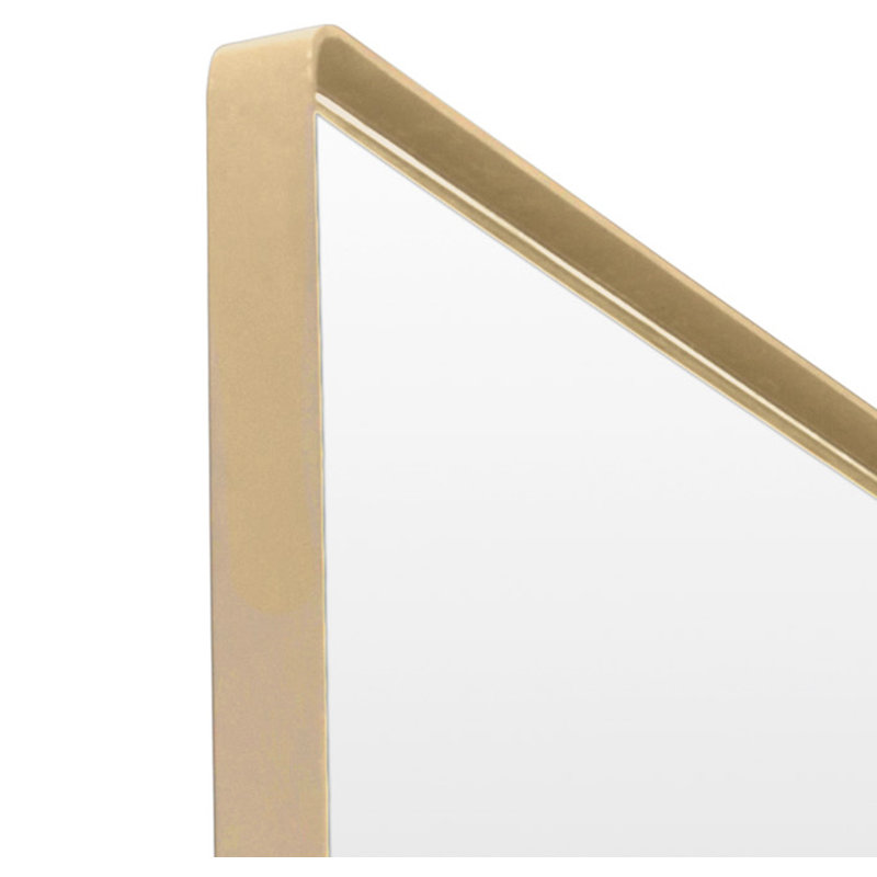 Kye Rounded Square Wall Mirror - 30"W x 30"H - Gold, 30" x 30", Gold