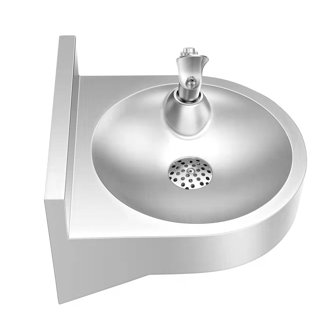 Commercial Wall Mounted Indoor and Outdoor Metal Water Fountain Alpine Industries